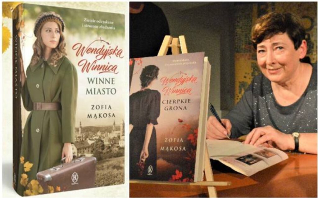 Zdjęcie p. Zofii Mąkosy oraz jej dwóch książek