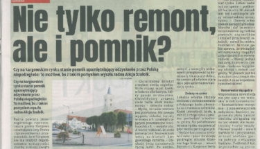 Aktualność: Czy na kargowskim rynku stanie pomnik upamiętniający odzyskanie przez Polskę niepodległości?-5935
